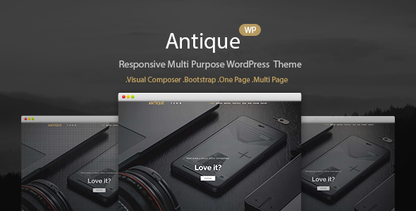 Antique - Responsive Personal Portfolio WordPress Theme Logo